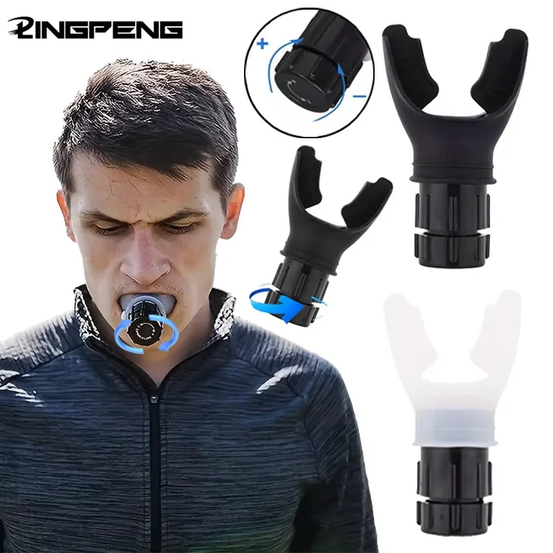 Portable Lung Capacity Abdominal Breathing Trainer with Adjustable Resistance